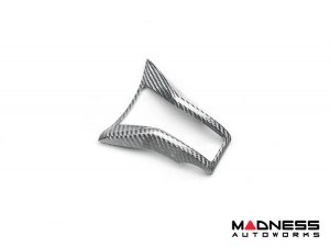 Alfa Romeo Giulia Steering Wheel Trim - Carbon Fiber - Lower Spoke Trim - QV Model - 2020+ models - White Candy Alfa Romeo Giulia Steering Wheel Trim - Carbon Fiber - Lower Spoke Trim - QV Model - 2020+ models - White Candy